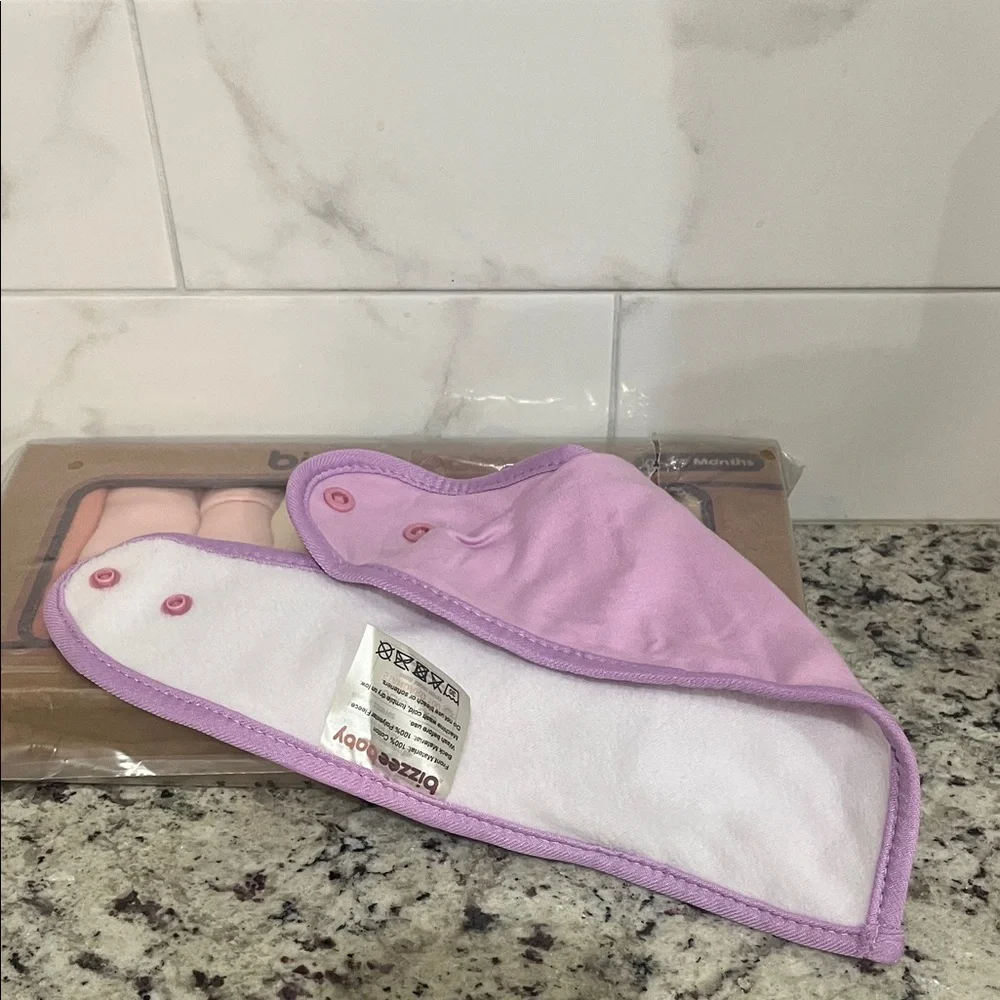 Bandana Organic Bibs 8 Pack 100% Cotton Extra Soft for Newborn Infant 0-36 Month